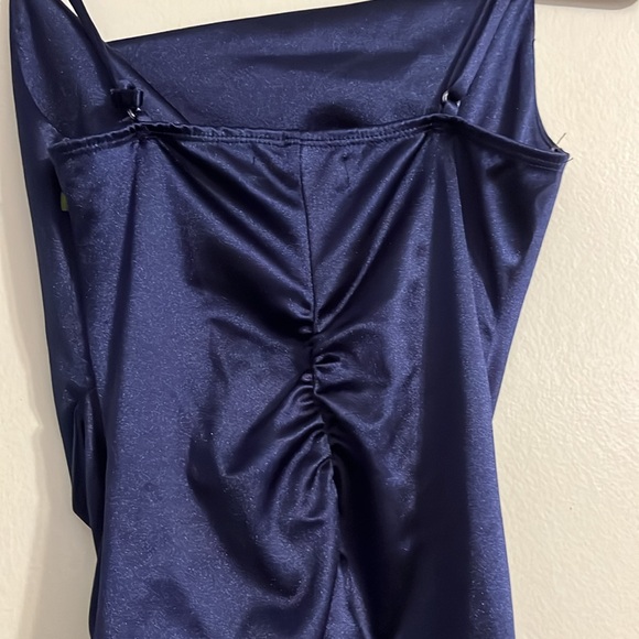 Honey & Rosie soft satin look material blue homecoming dress XXS - Picture 5 of 6